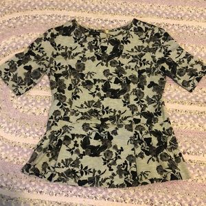 Floral peplum top